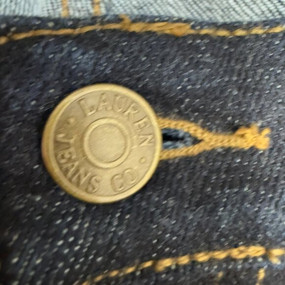 Women's‎ LRL LAUREN JEANS CO. Classic Straight Dark Jeans- Size 16 - Picture 6 of 11